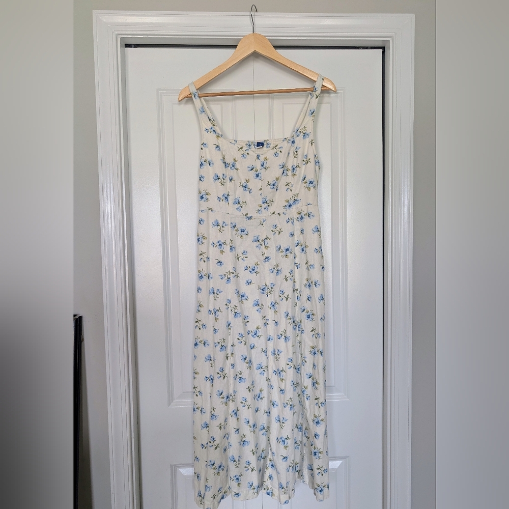 Old Navy Blue Floral Midi Dress - Picture 3 of 6